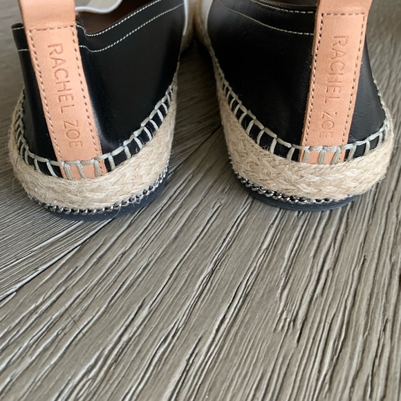 NWT. Rachel Zoe-Zella-Matte Embossed Croc, Black/White, size 9 M - Picture 6 of 9